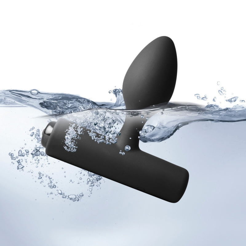 Load image into Gallery viewer, Rocks Off Nova Solaris Rechargeable Butt Plug Black
