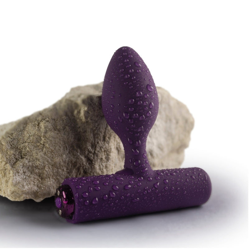Load image into Gallery viewer, Rocks Off Nova Solaris Rechargeable Butt Plug Purple
