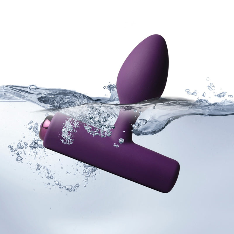 Load image into Gallery viewer, Rocks Off Nova Solaris Rechargeable Butt Plug Purple
