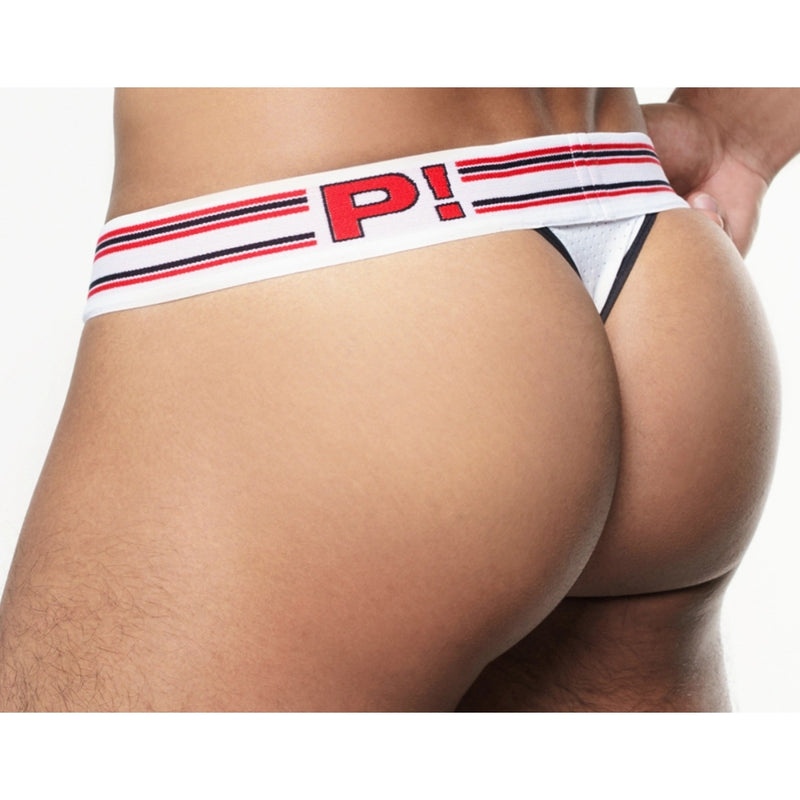 Load image into Gallery viewer, PUMP Circuit Thong White Red
