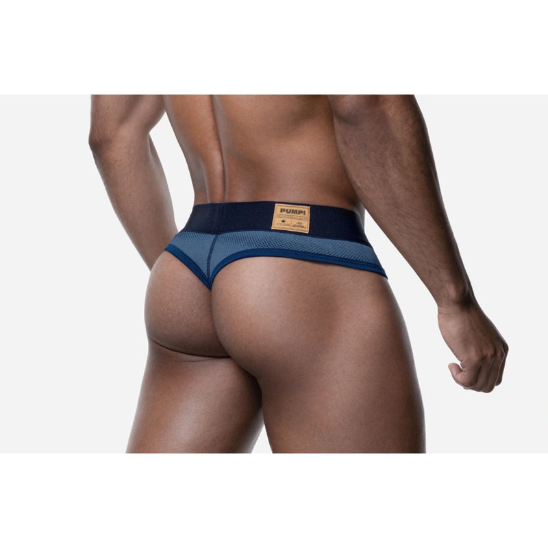 Load image into Gallery viewer, PUMP Indigo Blue Thong Blue
