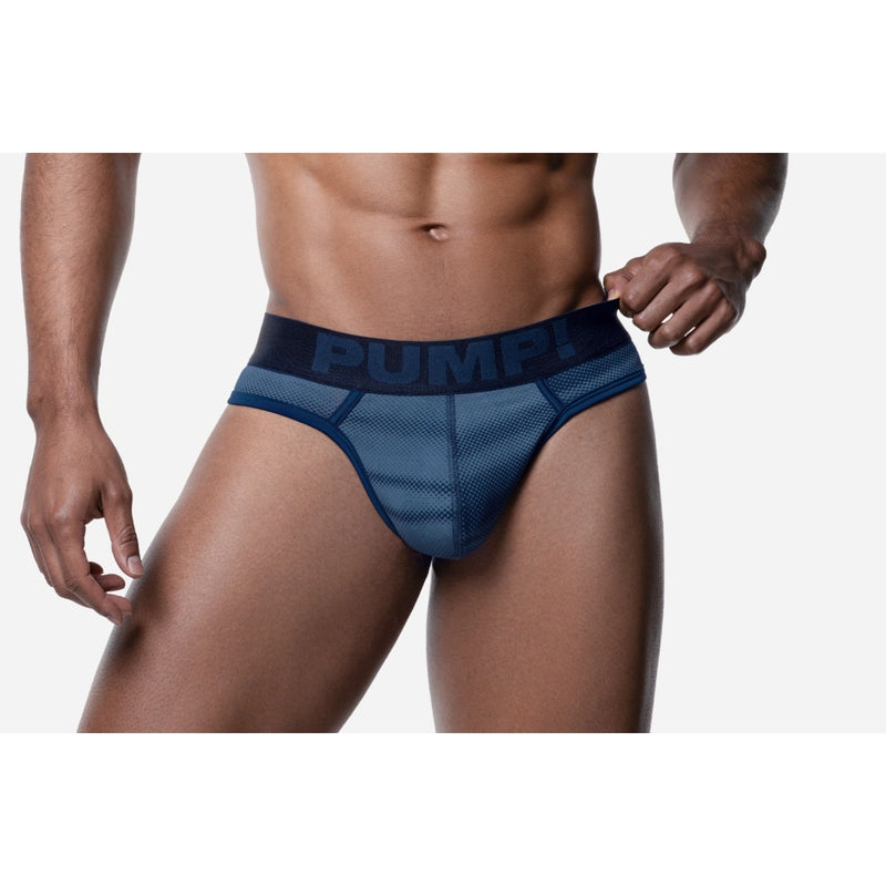 Load image into Gallery viewer, PUMP Indigo Blue Thong Blue
