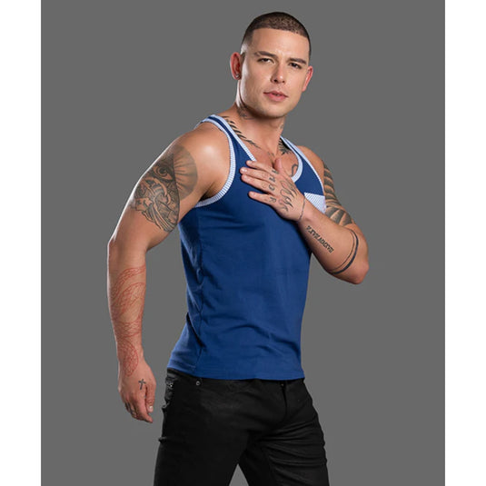 Andrew Christian Hamptons Capsule Tank Top Navy
