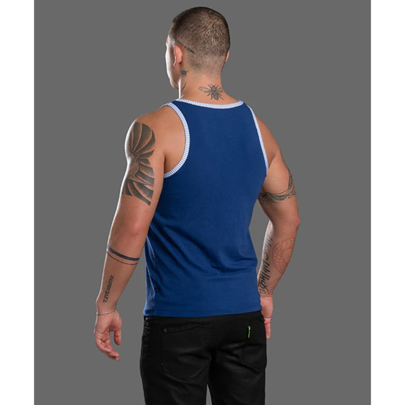 Load image into Gallery viewer, Andrew Christian Hamptons Capsule Tank Top Navy
