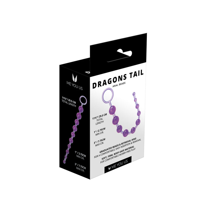Load image into Gallery viewer, Me You Us Dragons Tail Anal Beads Purple
