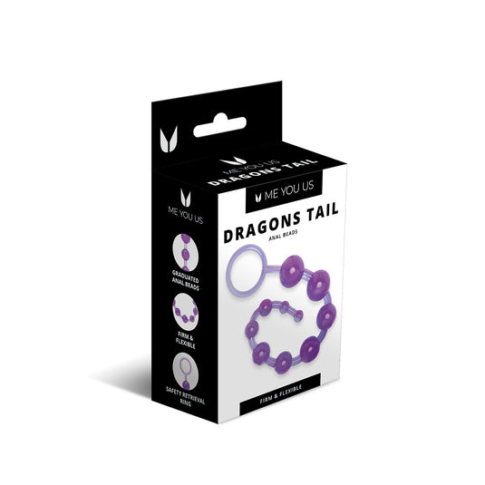 Me You Us Dragons Tail Anal Beads Purple