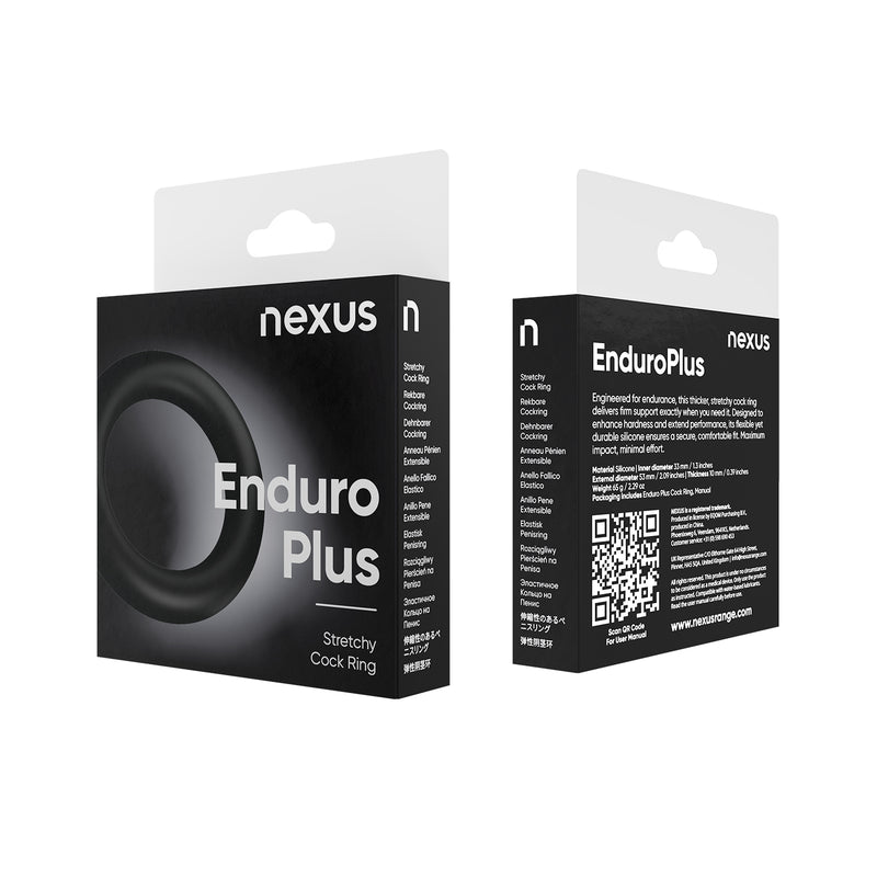 Load image into Gallery viewer, Nexus Enduro Plus Thick Silicone Cock Ring Black
