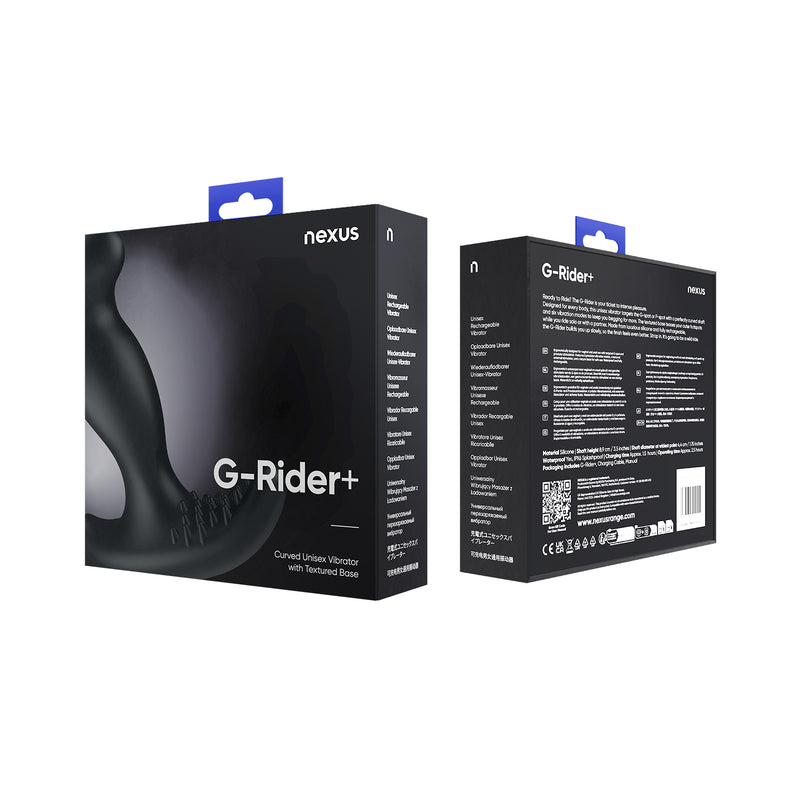 Load image into Gallery viewer, Nexus G-Rider Plus Vibrating Butt Plug Black
