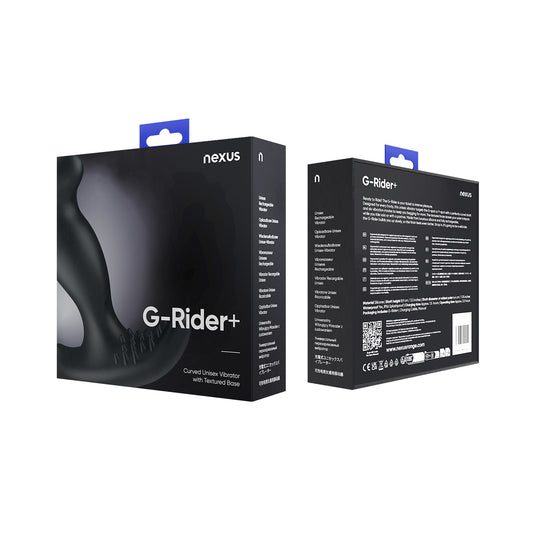 Nexus G-Rider Plus Vibrating Butt Plug Black