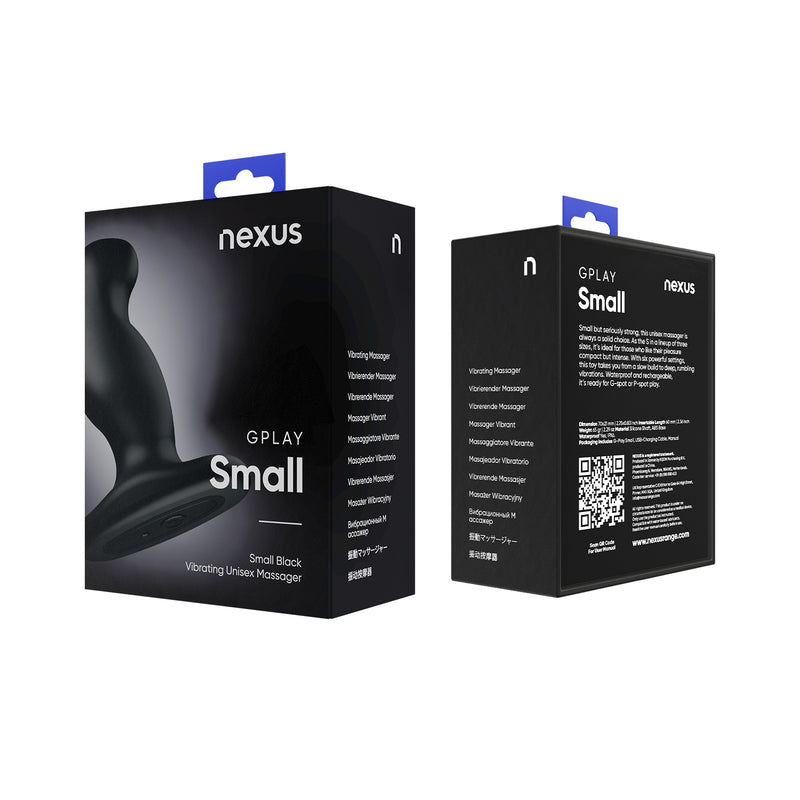 Load image into Gallery viewer, Nexus G-Play Plus Vibrating Butt Plug Black Small
