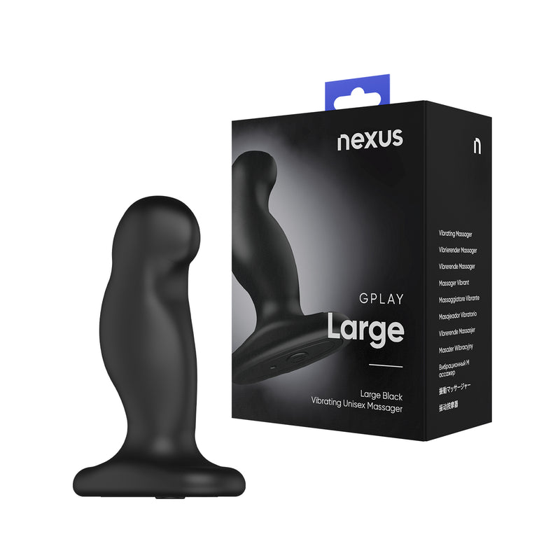Load image into Gallery viewer, Nexus G-Play Plus Vibrating Butt Plug Black Large
