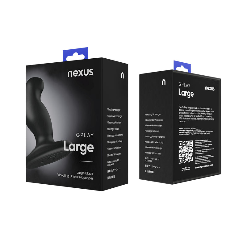 Load image into Gallery viewer, Nexus G-Play Plus Vibrating Butt Plug Black Large
