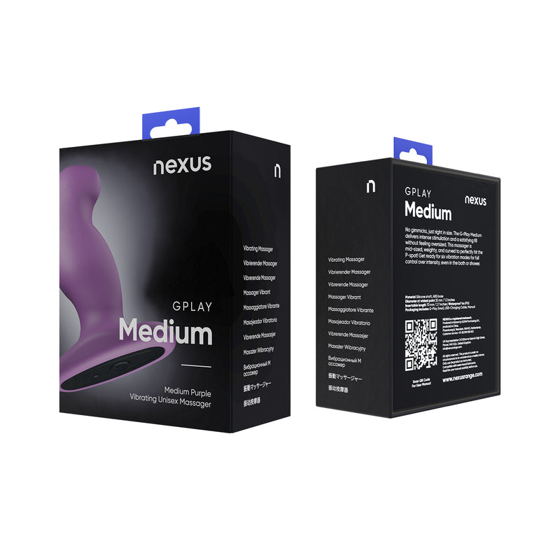 Load image into Gallery viewer, Nexus G-Play Plus Vibrating Butt Plug Purple Medium
