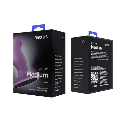 Nexus G-Play Plus Vibrating Butt Plug Purple Medium