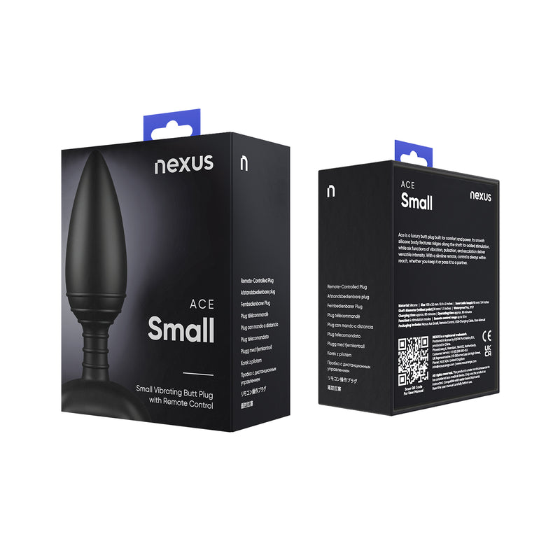 Load image into Gallery viewer, Nexus Ace Rechargeable Vibrating Butt Plug Black Small
