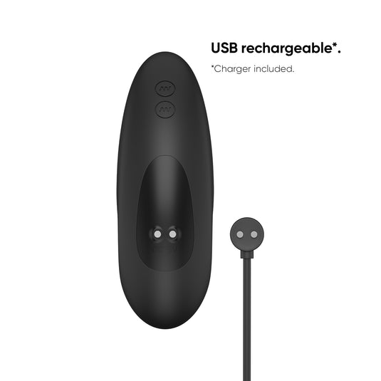 Nexus Ride Rechargeable Remote Control Vibrating Prostate & Perineum Massager Black