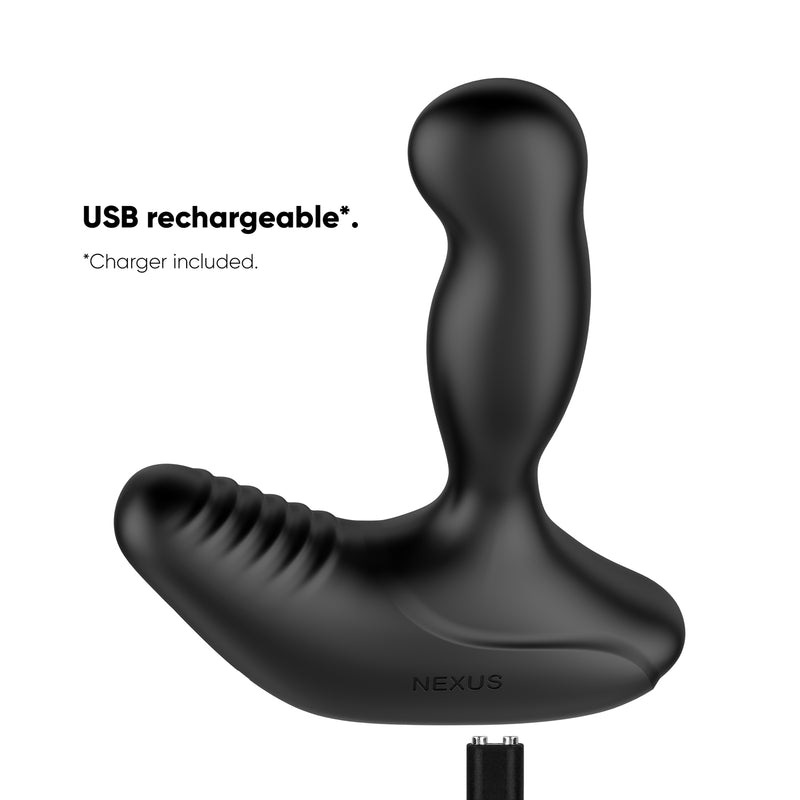 Load image into Gallery viewer, Nexus Revo Stealth Rechargeable Rotating Remote Control Prostate Massager Black
