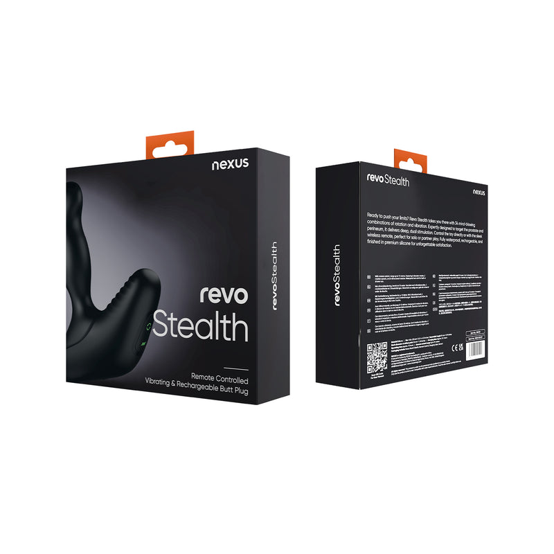 Load image into Gallery viewer, Nexus Revo Stealth Rechargeable Rotating Remote Control Prostate Massager Black
