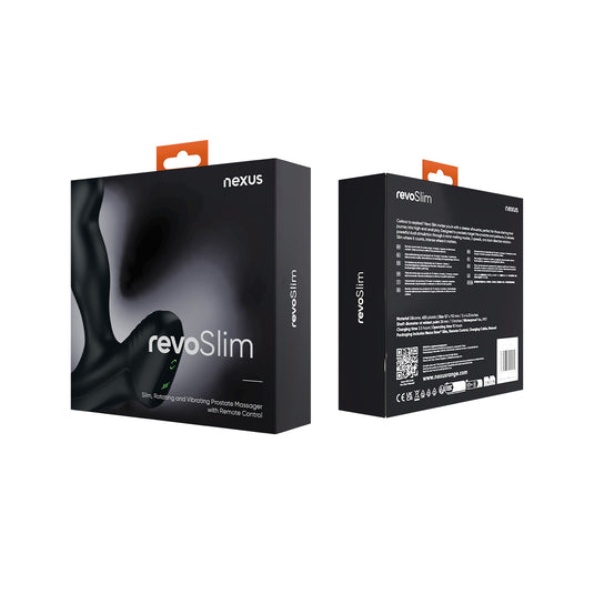 Nexus Revo Slim Rechargeable Rotating Prostate Massager Black