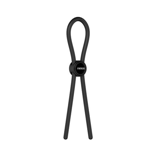 Nexus Forge Adjustable Silicone Cock Ring Black