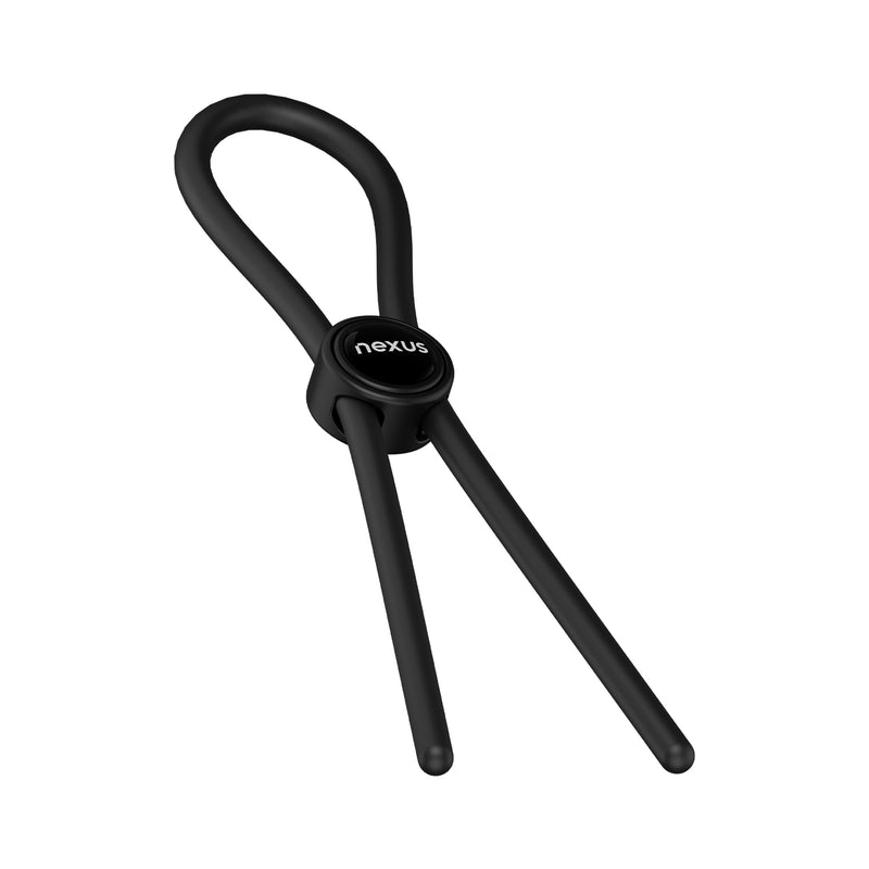 Load image into Gallery viewer, Nexus Forge Adjustable Silicone Cock Ring Black
