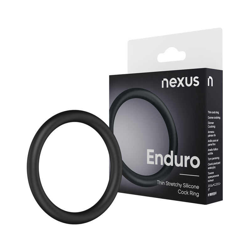 Load image into Gallery viewer, Nexus Enduro Silicone Cock Ring Black
