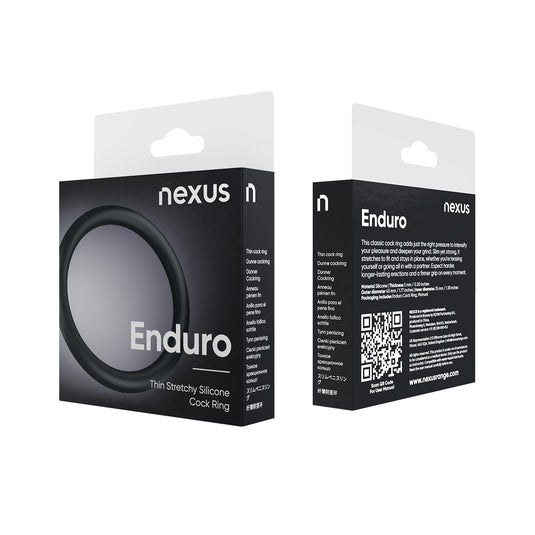 Nexus Enduro Silicone Cock Ring Black