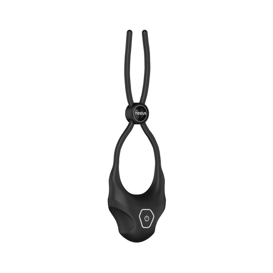 Nexus Forge Adjustable Vibrating Cock Ring Black