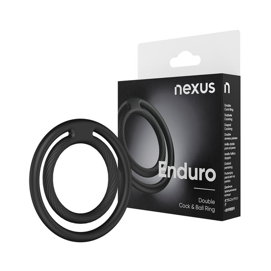 Nexus Double Enduro Silicone Cock & Ball Ring Black