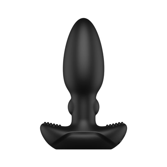 Nexus Beat Thumping & Vibrating Rechargeable Butt Plug Black