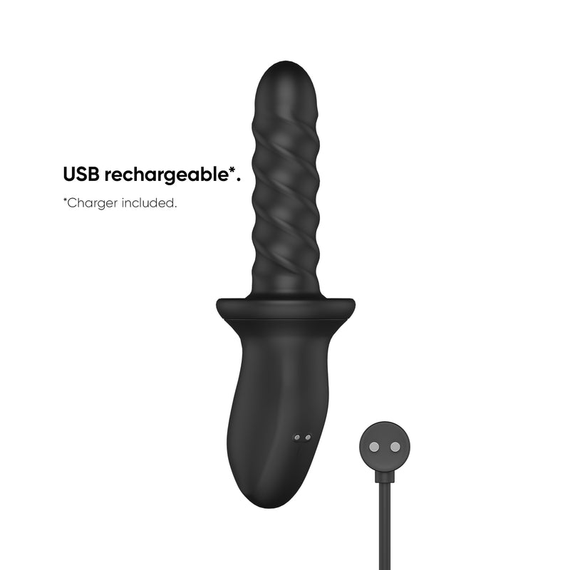 Load image into Gallery viewer, Nexus Ascend Thrusting &amp; Rotating Massager Black

