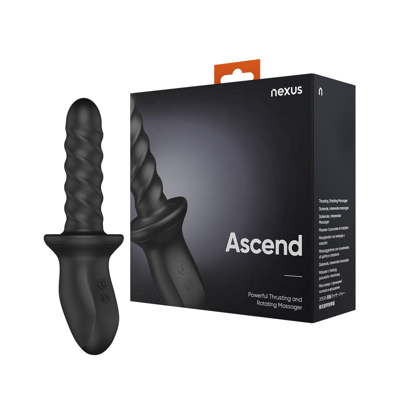 Load image into Gallery viewer, Nexus Ascend Thrusting &amp; Rotating Massager Black
