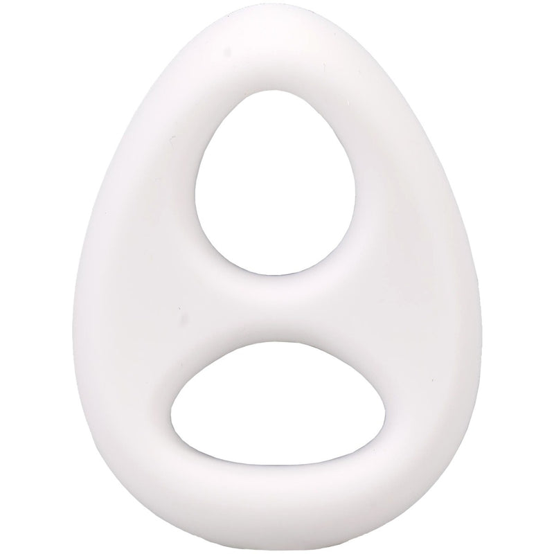 Load image into Gallery viewer, Rock Solid The Code Silicone Cock Ring With Bandana White
