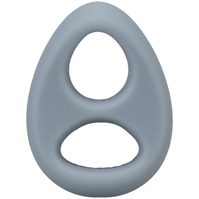 Rock Solid The Code Silicone Cock Ring With Bandana Gray