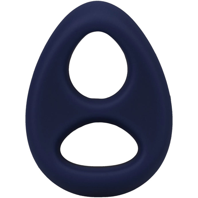 Rock Solid The Code Silicone Cock Ring With Bandana Navy Blue