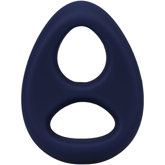 Rock Solid The Code Silicone Cock Ring With Bandana Navy Blue