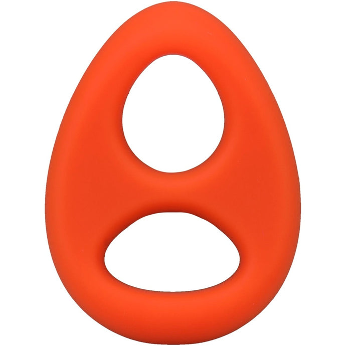 Rock Solid The Code Silicone Cock Ring With Bandana Orange