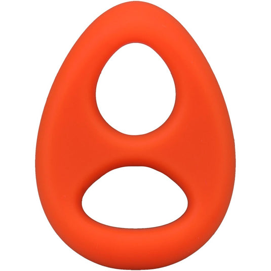 Rock Solid The Code Silicone Cock Ring With Bandana Orange