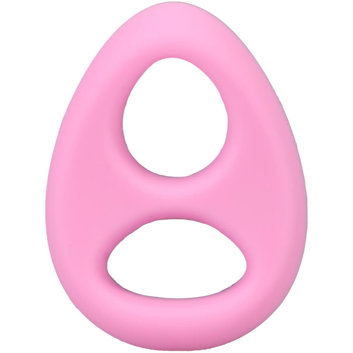 Rock Solid The Code Silicone Cock Ring With Bandana Light Pink