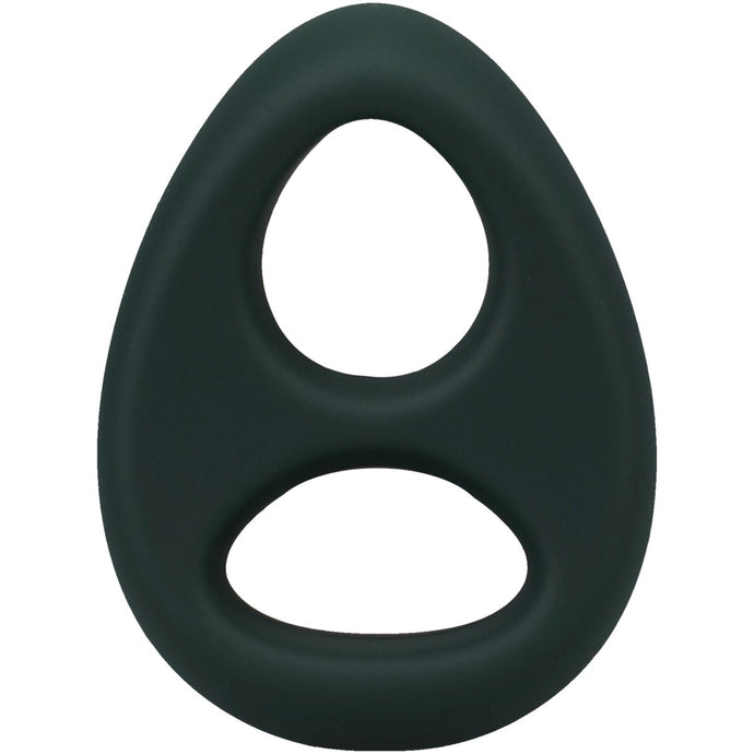 Rock Solid The Code Silicone Cock Ring With Bandana Hunter Green