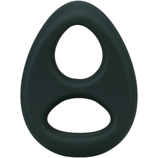 Rock Solid The Code Silicone Cock Ring With Bandana Hunter Green