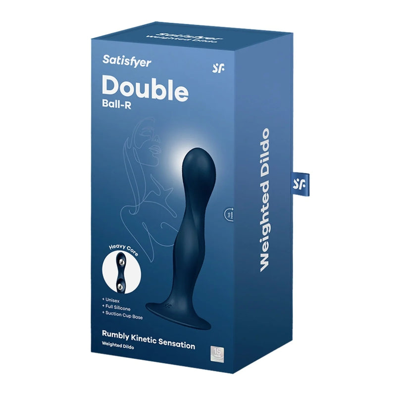 Load image into Gallery viewer, Satisfyer Double Ball-R Weighted Dildo Blue
