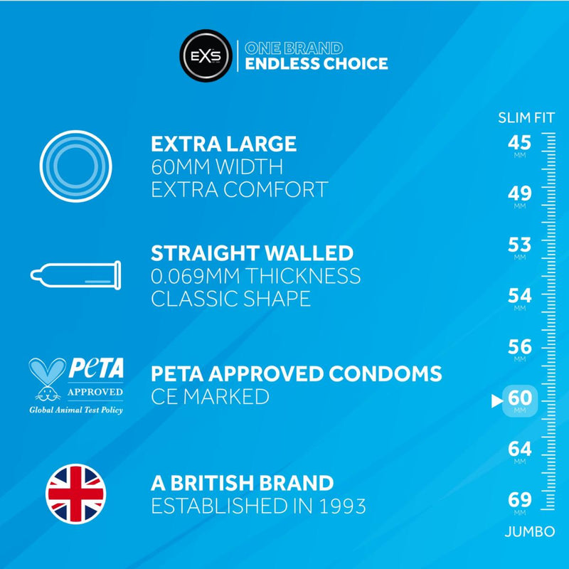 Load image into Gallery viewer, EXS Magnum Large Vegan Condoms 48 Pack
