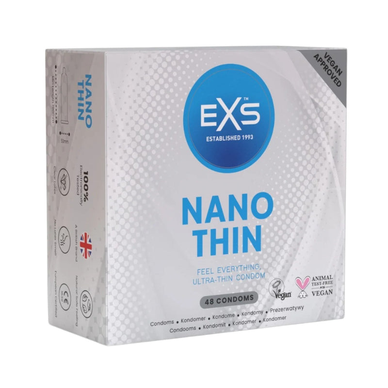 Load image into Gallery viewer, EXS Nano Thin Vegan Condoms 48 Pack
