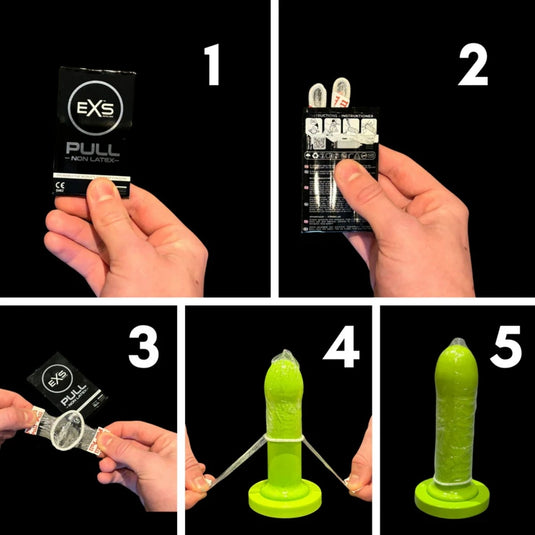 EXS Pull Large 60mm Non-Latex Condom 6 Pack