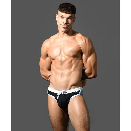 Andrew Christian Retro Bikini Swim Brief Black