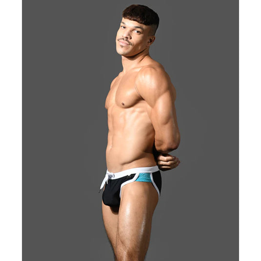 Andrew Christian Retro Bikini Swim Brief Black