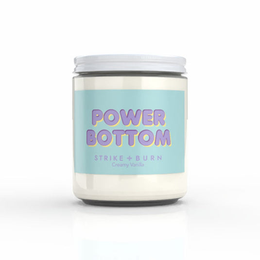 Strike + Burn Power Bottom Candle Creamy Vanilla