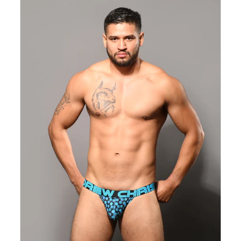 Load image into Gallery viewer, Andrew Christian Vibe Sports Jock Strap Blue Black
