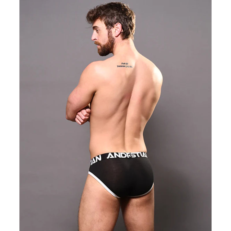 Load image into Gallery viewer, Andrew Christian CoolFlex Active Modal Brief Black White
